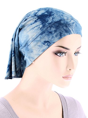 Womens Ruffle Chemo Hat Beanie Scarf, Soft Turban Bandana Head Wrap for Cancer