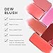 Saie Dew Liquid Blush for Cheeks Trio - Hydrating Cream Blush Stick Set with a Blendable + Buildable Formula - Skincare Infused Dewy Face Blushes for a Natural Flush - Baby, Sweetie, & Spicy (3 Count)