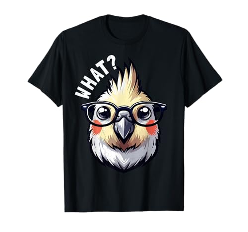 was? Lustiger Nymphensittich mit Brille. T-Shirt