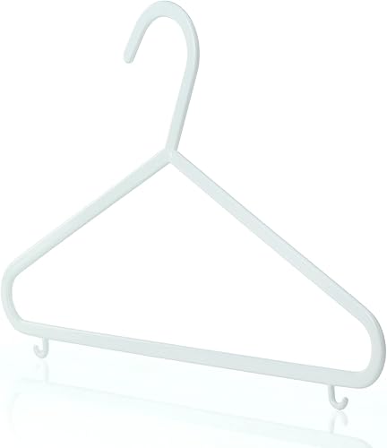 Miniatura 10 de HANGERWORLD 18 perchas de plástico azul de 118 pulgadas para niños ropa de ropa pantalones falda barra para bebés y niños pequeños