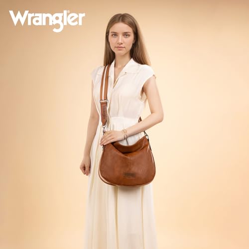 Image of Wrangler Hobo Bags Crossbody Bag for Women Shoulder Purse Handbags with Adjustable Strap