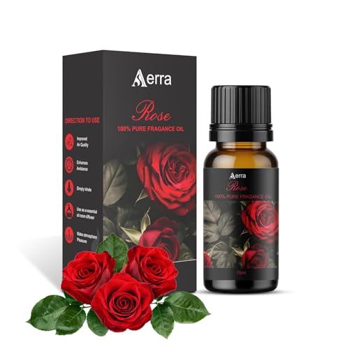 Image of Aerra Rose Fragrance Oil 15ml | Long-Lasting | Soaps & Diffuser |