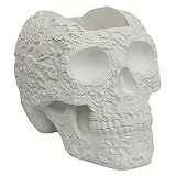 Coliseum Studio Inc Skull Planter - Skull Decor - Flower Pot - Planter with Drainage - Skull Plant P