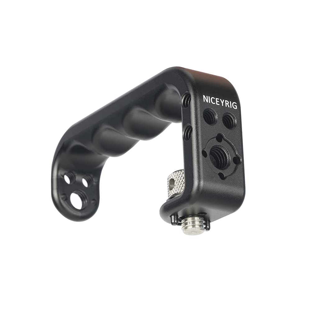 NICEYRIG DSLR Top Handle for ARRI 3/8 Thread Ergonomic Handgrip Applicable for Cinema Camera Camcorder Cage Rig - 450