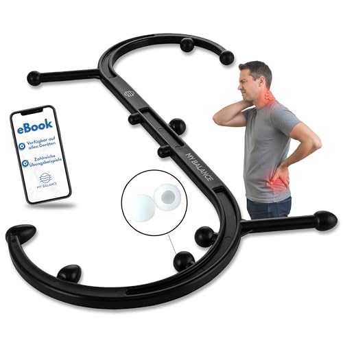 My Balance Hochwertiges Triggerpunkt Massagegerät I Robust verarbeiteter Massagestab inkl. Silikonaufsätze & E-Book I behandle Triggerpunkte effektiv My Balance Hochwertiges Triggerpunkt Massagegerät I Robust verarbeiteter Massagestab inkl. Silikonaufsätze & E-Book I behandle Triggerpunkte effektiv