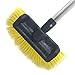 SENGO Car Wash Brush with Long Handle 12'' Lock Soft Bristle Brush car Scrub Brush 60'' Dismountable Pole with on/Off car wash mop Water Flow Through car Brush Clean RV SUV Truck Boat House siding