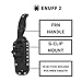 Spyderco Enuff 2 Fixed Blade Knife with 3.39