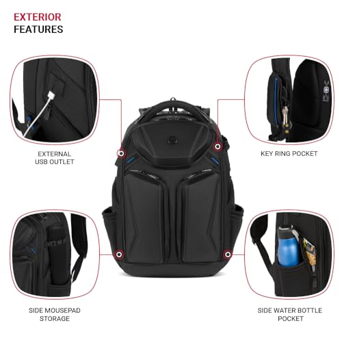 Mochila SwissGear Gamer Elite para Laptop 17" miniatura 3
