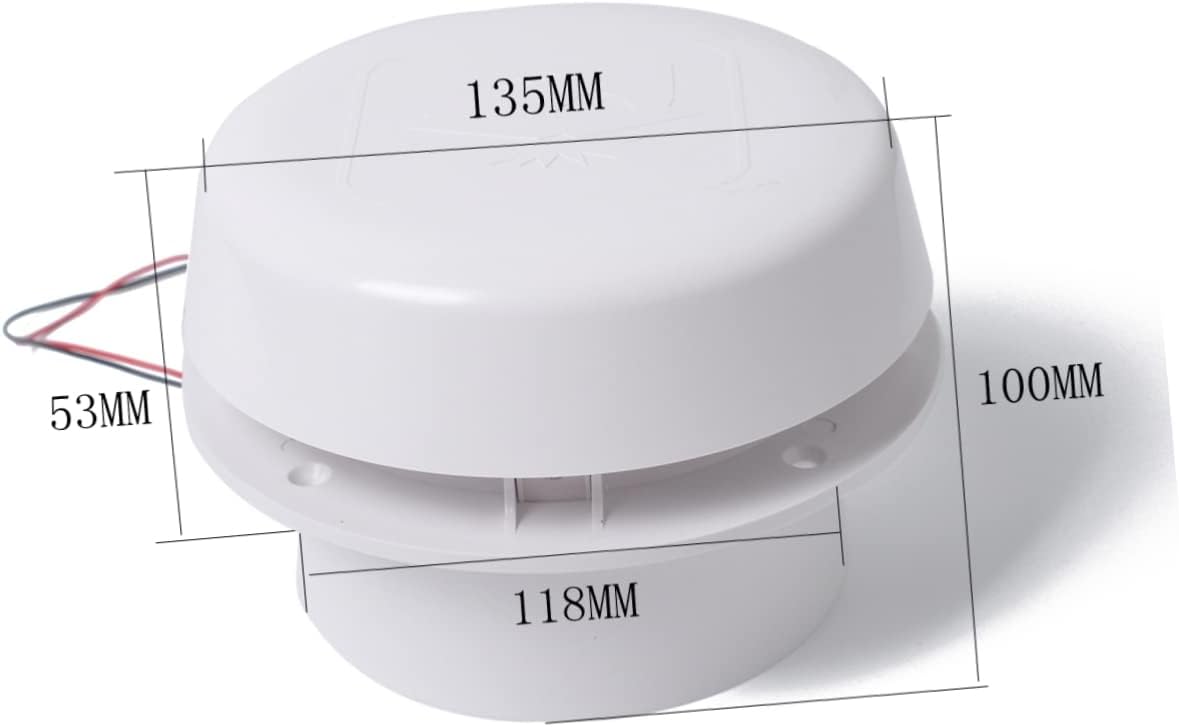 PRETYZOOM 12V Mute Rv Roof Air Vent Fan Mushroom Shape Design Durable Weatherproof for Rvs Campers and Yachts Energy Saving Ventilation