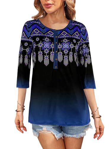 T-shirt bleu pour femme Saodimallsu taille M pour eviter l'inconfort quotidien