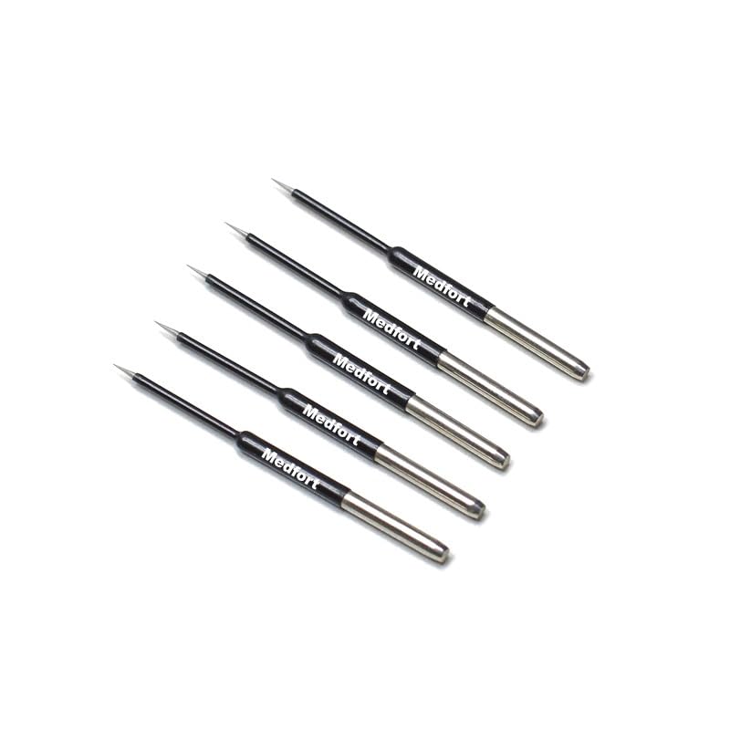 Colorado Micro Dissection Needle Straight 5cm, Set of 5 Pcs, Point Made in Tungsten Carbide