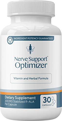 All-Natural Nerve Repair Optimizer with Stabilized R-Lipoic Acid - Absorbs Fast - Safe for Fibromyalgia- Alternative Nerve Pain Treatment - One Month Supply (30 Count)