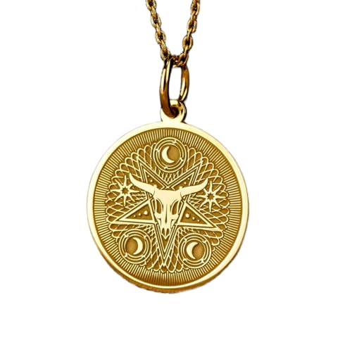 Collier Baphomet argent 925 et sa chaîne de 45 cm idéal pour vos soirées gothiques