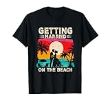 Photo Gallery bachelor party getting married on the beach bride and groom maglietta Photo Gallery bachelor party getting married on the beach bride and groom maglietta