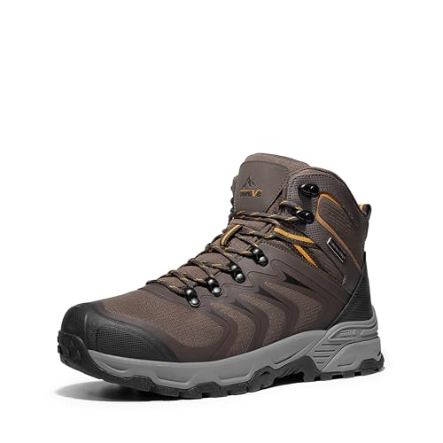 NORTIV 8 Men's Waterproof PRO Hiking Boots Outdoor Lightweight Non-Slip Arch...