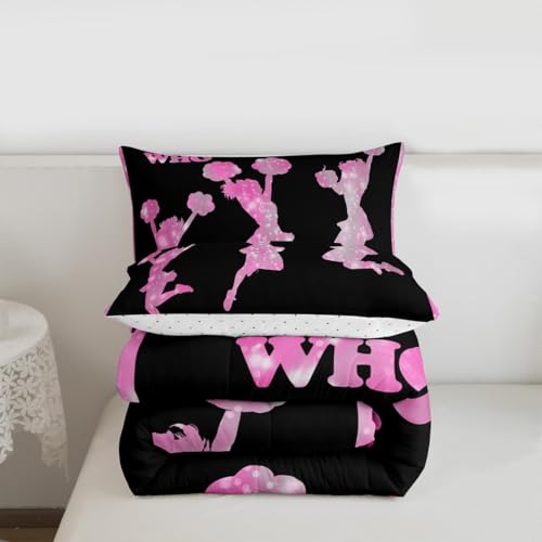 Image of Feelyou Cheer Comforter Set Queen Size for Kids Boys Girls 3Pcs