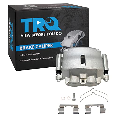 Image of TRQ Front Right Brake Caliper w /Bracket Passenger Side