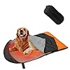 Heating dog sleeping bag heated waterproof warm packable dog bed mat with storage bag for indoor outdoor travel camping hiking backpacking heated greyorange  urban country home decor