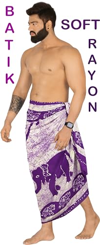 LA LEELA Men's Sarong Wraps Beach Bath Swim Pareo3