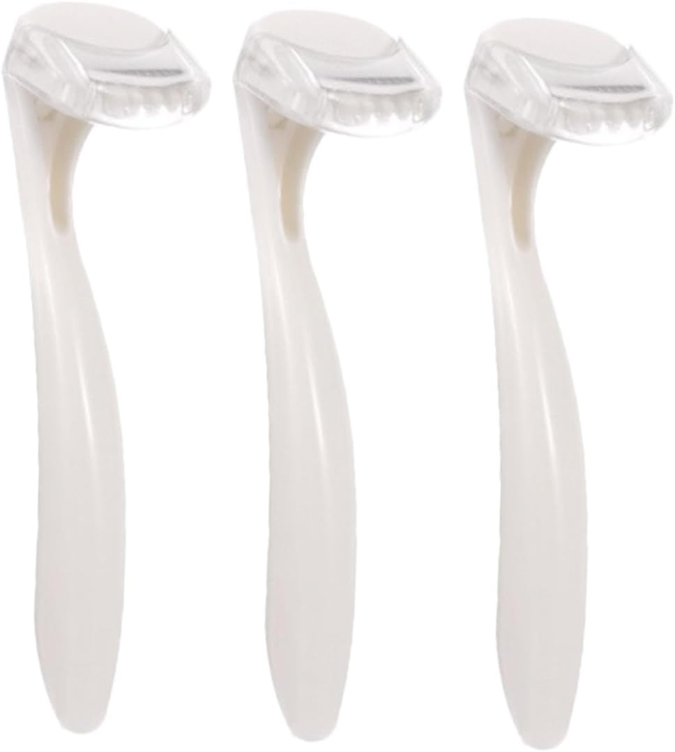 3pcs Compact Facial Hair Trimmer for Women Portable Manual for Underarm and Intimate Hair Removal Gentle Lightweight Design for Travel and Daily Use