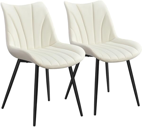 Yaheetech Juego de 2 Sillas de Comedor de Terciopelo Sillas de Co...