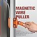 Magnetic Wire Puller for Electrical Wiring – Rare-Earth Magnets, Stainless-Steel Leader for Easy Cable Pulling in Walls & Tight Spaces, Doubles as Stud Finder, Includes High-Quality Hard Plastic Case