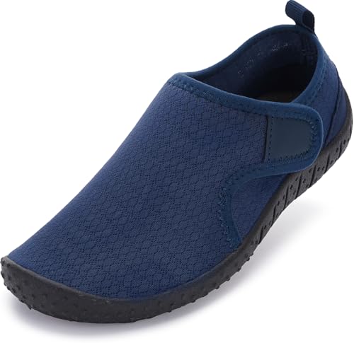 Image of WHITIN Kids Shore Explorer Water Shoes | Boys /Girl Barefoot Aqua Socks Z1K2 | Easy to Put on & Take off, Beach Exploration, Sand Walking, Breathable & Quick-drying, Pool Anti-Slip Grip, Toe Protection