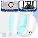 Tellegloww 1 Pcs Replacement Parts Lens Compatible with 6000 Series Full Face Respirator and 50 Pcs Peel off Lens Cover Compatible with 6000, 6700, 6800, 6900 Series Full Face Cover, Tool Parts