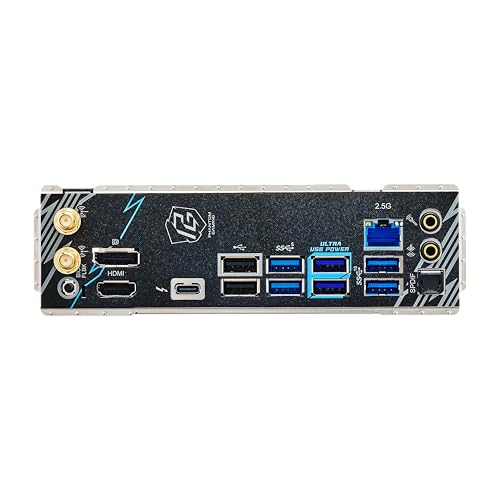 Image of ASRock B860M Lightning WiFi Motherboard - Intel B860, LGA1851, DDR5 8666+ (OC), PCIe 5.0, Thunderbolt 4, WiFi 6E, 12+1+1+1+1 Power Phase, 4X M.2, USB 3.2 Gen2, Killer 2.5G LAN