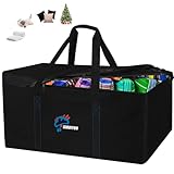 SIRUITON 175 x 75 x 55 cm Gartenkissen-Aufbewahrungstasche, Terrassenkissen-Tasche, Weihnachtsbaum-Aufbewahrung, 600D wasserdichte Oxford-Stoff, UV-beständig, mit Griff und Reißverschluss