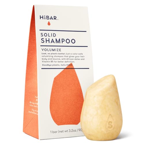 HIBAR Volumize Shampoo Bar for Fine Hair with Dates & B5