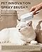 Cat Steam Brush for Shedding, Pet Steam Brush for Cats and Dog, 4 in 1 Rechargeable Cat Hair Brush, Spray Anti-Static, Massage, Cleaning, Shedding & Combing All In One, for Long & Short Haired Pets!