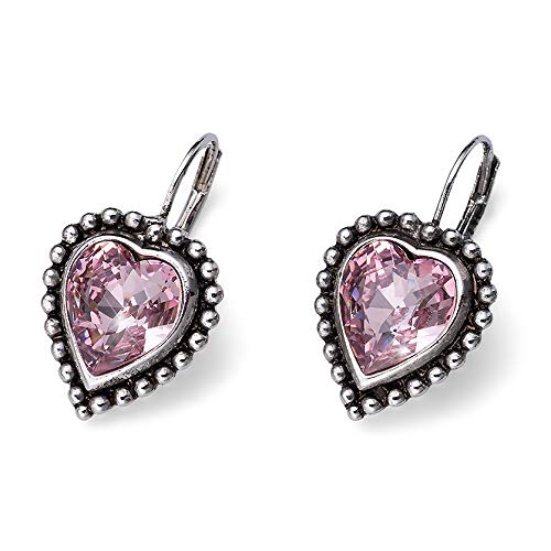 OIIVER WEBEROliver Weber Women's Metal Antique Heart Clips Earrings, Silver - 22637212