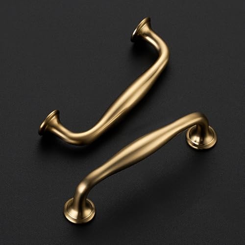 Image of Ravinte 20 Pack 3 Inch Champagne Bronze Kitchen Cabinet Handles Solid Zinc Alloy Cabinet Pulls Cupboard & Drawer Handles