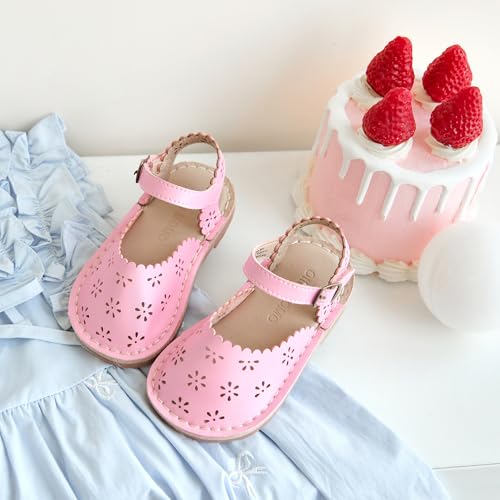Image of Otter MOMO Girls Open Toe Princess Flat Sandals with Comfort Sole Summer Sandals
