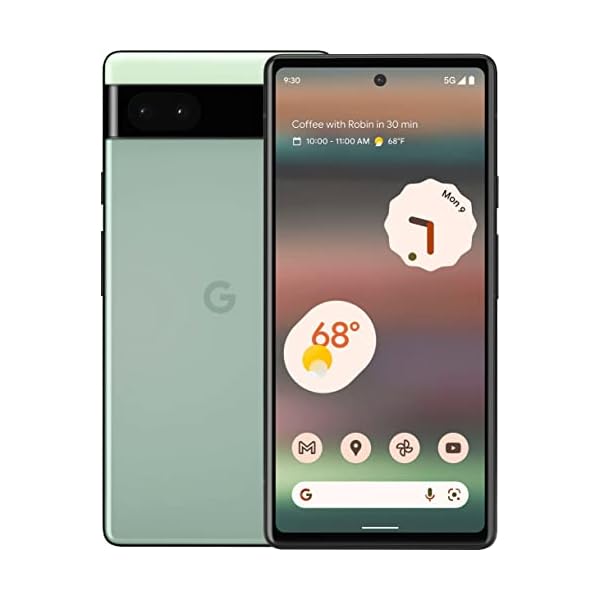 Google Pixel 6a – 5G Android Phone – Unlocked Smartphone with 12 Megapixel Camera and 24-Hour Battery – Sage (Renewed)