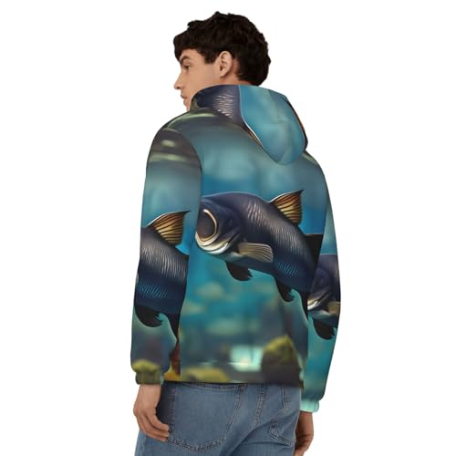 Sweat à capuche poisson-chat idéal pour vos sorties de pêche matinales