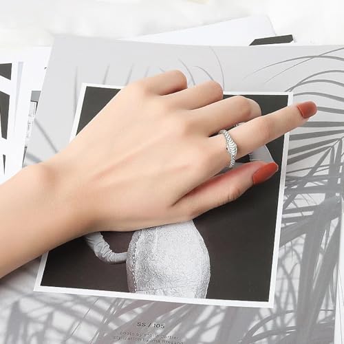 Bijoux bague ouverte femme et homme en acier ajustable - 3