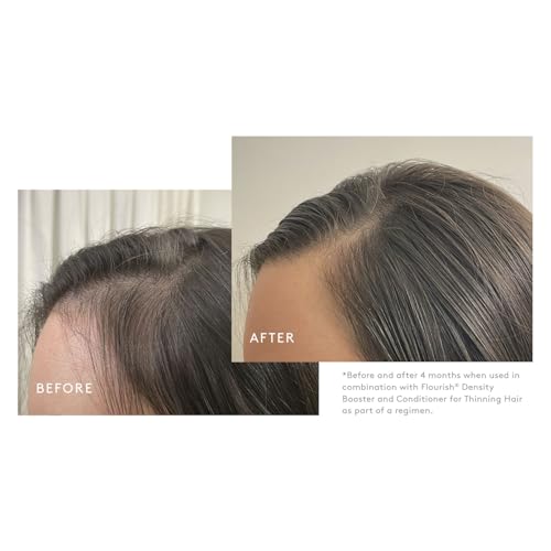 VIRTUE Flourish Sulfate Free Shampoo for Thinning Hair, Volumizing Hair Growth Product, Detoxifies and Repairs, Color Safe