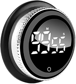 Digital Kitchen Cooking Timer, Magnetic Countdown Countup Egg Timer with Large LED Display and Brightness, Alarm Clock Timer Easy to Use for Kids Elderly, Adjustable Volume for Fook Cooking, Work