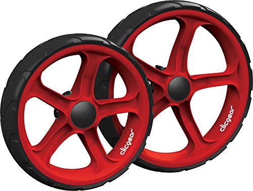 Kit de roues Clicgear pour Cligear 8.0+ rouge | Idéal pour vos parcours d'automne