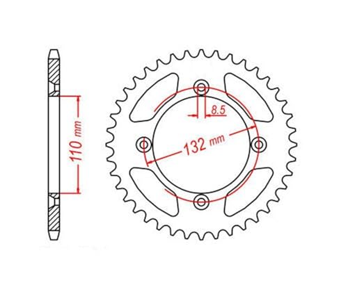Pignon moto TC 85 résistant pour éviter l'usure de chaîne