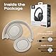 PowerLocus Hybrid Active Noise Cancelling Kopfhörer, 60 Std. Spielzeit Kopfhörer Kabellos, Transparenzmodus Hi-Fi Stereo Wireless Headphones mit Bass-Taste, Faltbares, Mikrofon für Reisen, Handy, PC