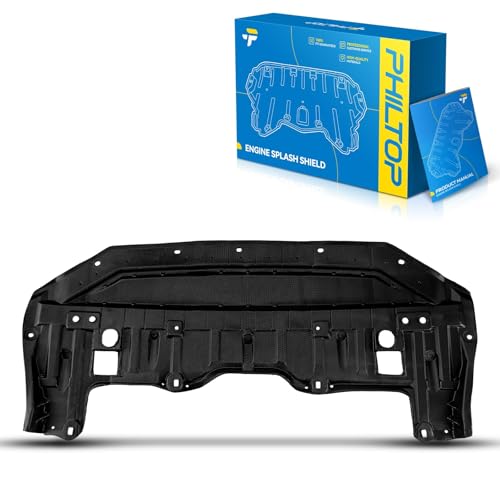 Image of PHILTOP Engine Splash Shield Compatible with 2013-2015 Nissan Altima Sedan, Engine Under Lower Cover Case Guards Replace# NI1228145