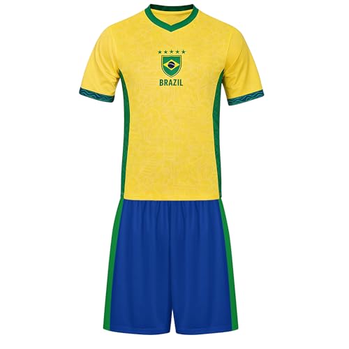 2026 Football Coupe Enfants T-Shirts & Shorts Ensemble Fans de Football Sport Casual Drapeau...
