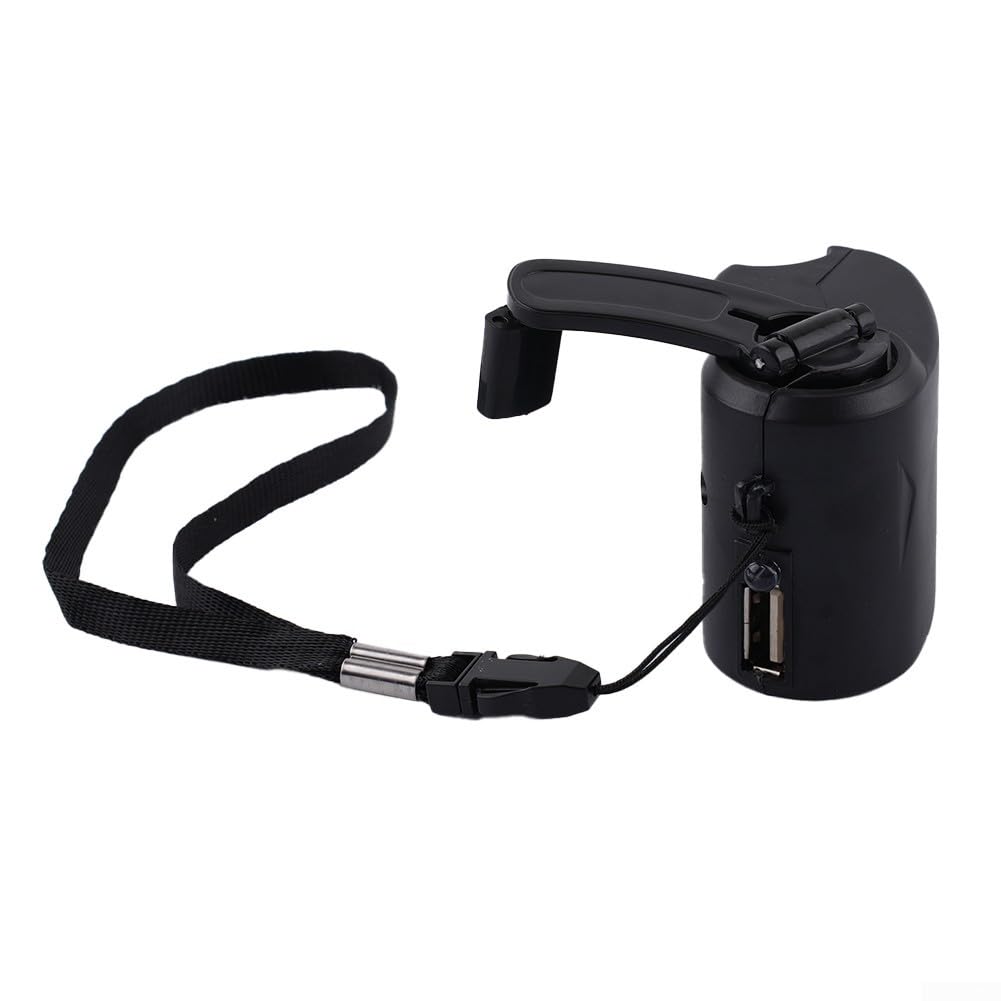 2 x USB-Handkurbel-Telefon-Ladegerät, manueller Dynamo zum Laden, perfekt für Notfälle und Outdoor-Aktivitäten