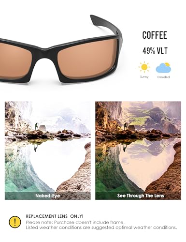Image of BLAZERBUCK Polycarbonate Replacement Lenses for Oakley Fives Squared(4+1) OO9238 - Coffee