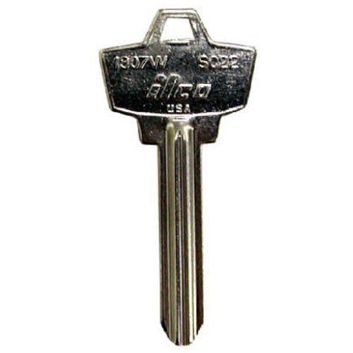 keyco KABA ILCO CO91-A1001AH Key Blank for Corbin Lockset, Equivalent to