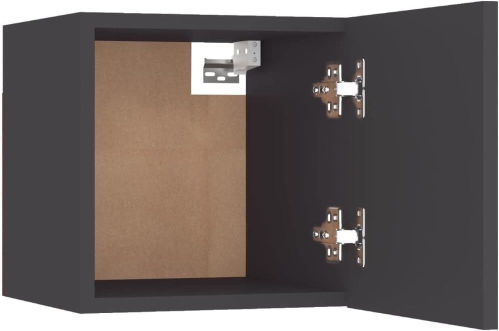 Side Tables Decorative Cabinets Bedside Tables Storage Living Room Side Tables Unique Side Tables Sofa Side Tables Bedroom Nightstands Bedside Cabinet Gray 12"x11.8"x11.8" Engineered Wood