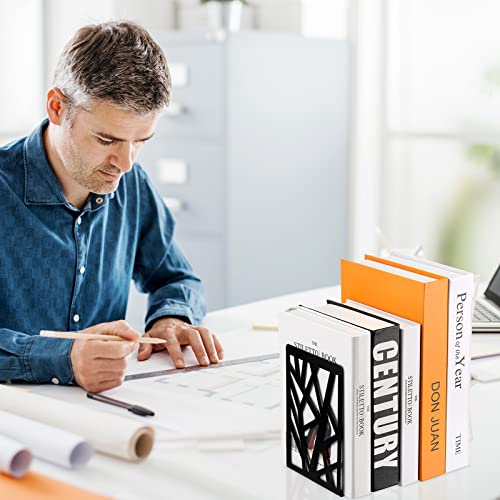 Zonon ZONON-DECORATIVE-15 Sayglossy 3 Pairs Metal Bookends thumb #5